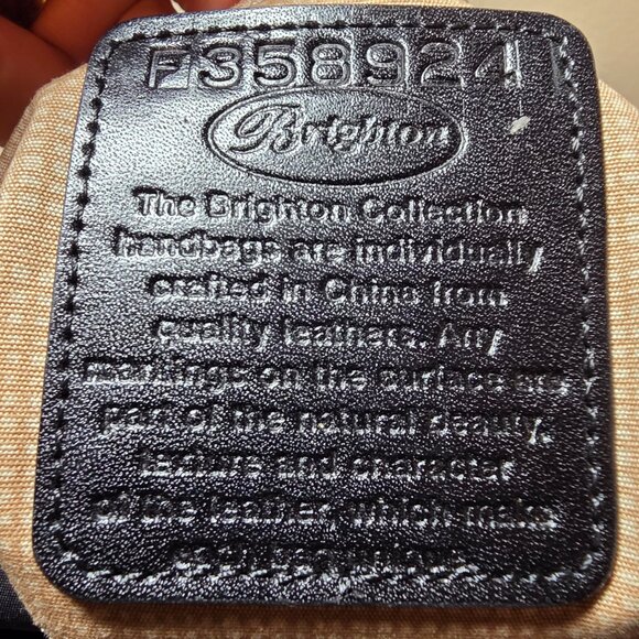 Brighton Twister Black Dual Zip Microfiber Purse Wallet Organizer Crossbody Bag - Picture 16 of 16